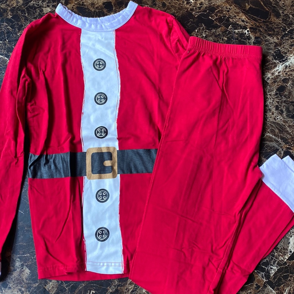 Christmas santa pajamas child size 14